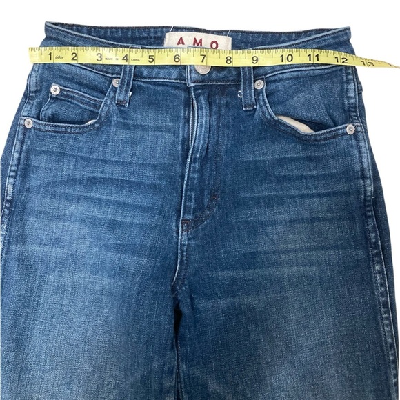 Anthropologie Amo High Rise Stix Crop Skinny Jeans, Women’s, Dark Wash, Size 25 - Picture 6 of 7
